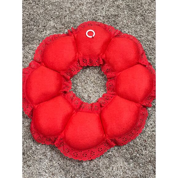 Vintage Completed Needlepoint Kit Christmas Wreath Paragon Needle Craft Holiday - Picture 6 of 6